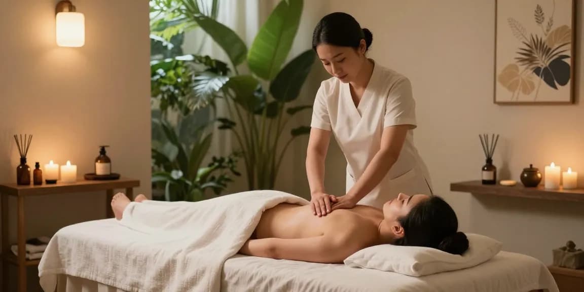 대구스웨디시 massage therapy session in a calm and relaxing spa setting with soothing tones and professional ambiance.