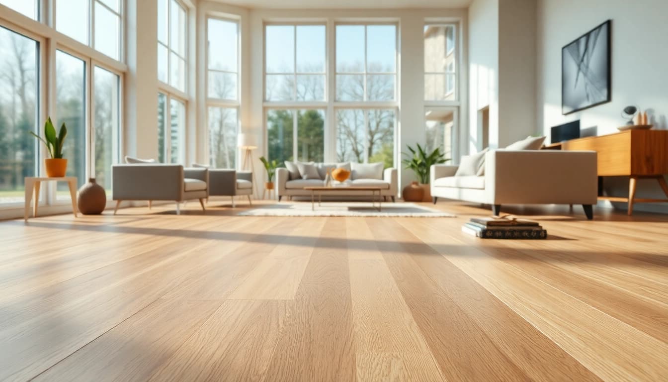 Transform your space with vibrant vinyl flooring that harmonizes luxury and durability.