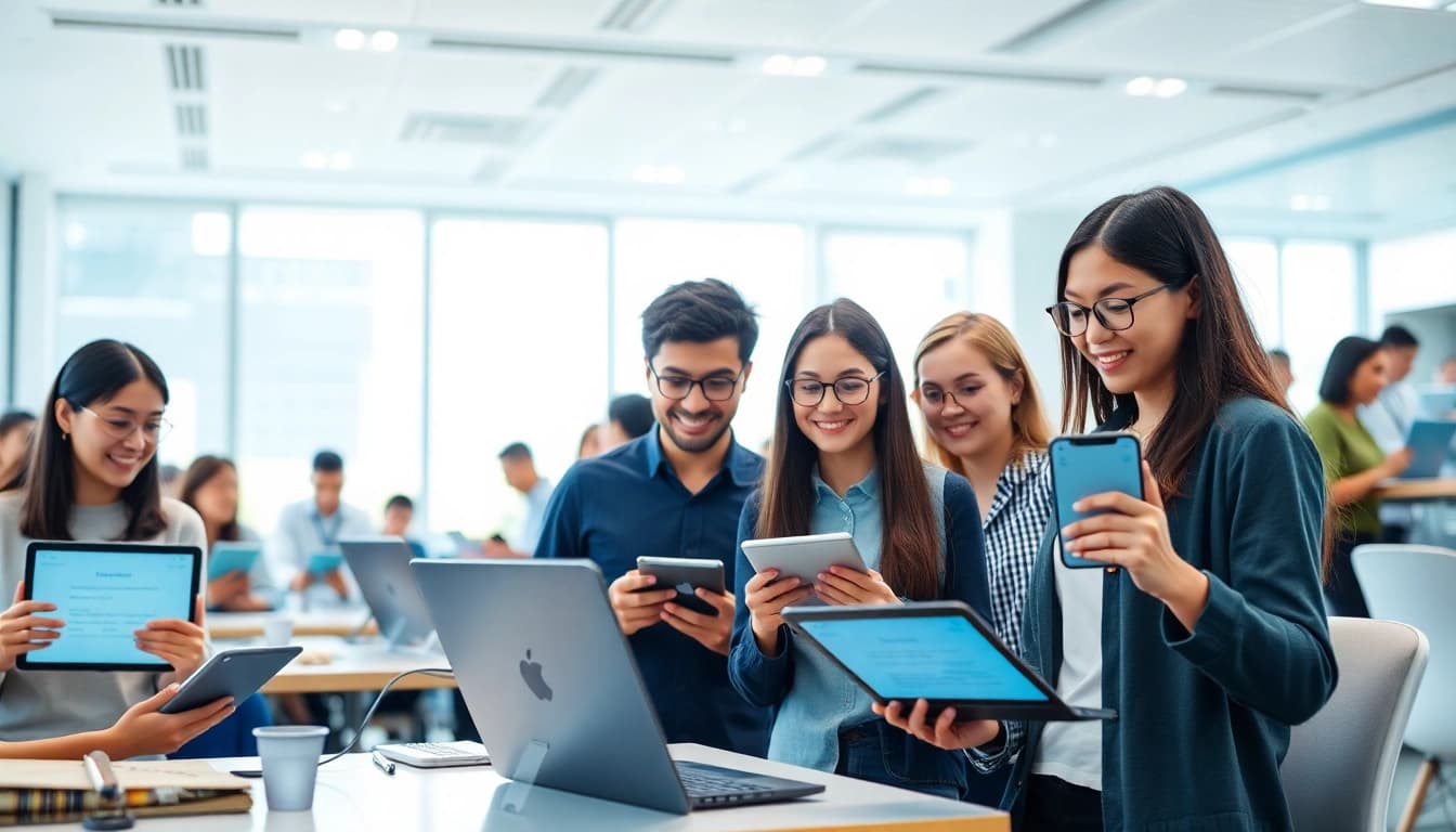 Youdao Dictionary enhances language learning for students and professionals in a bright, collaborative workspace.