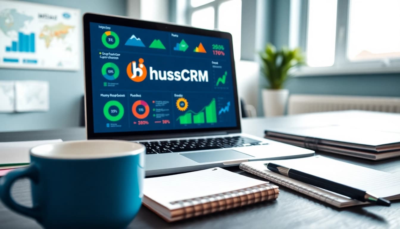 Utilize HubSpot CRM free to optimize business management in a vibrant workspace.