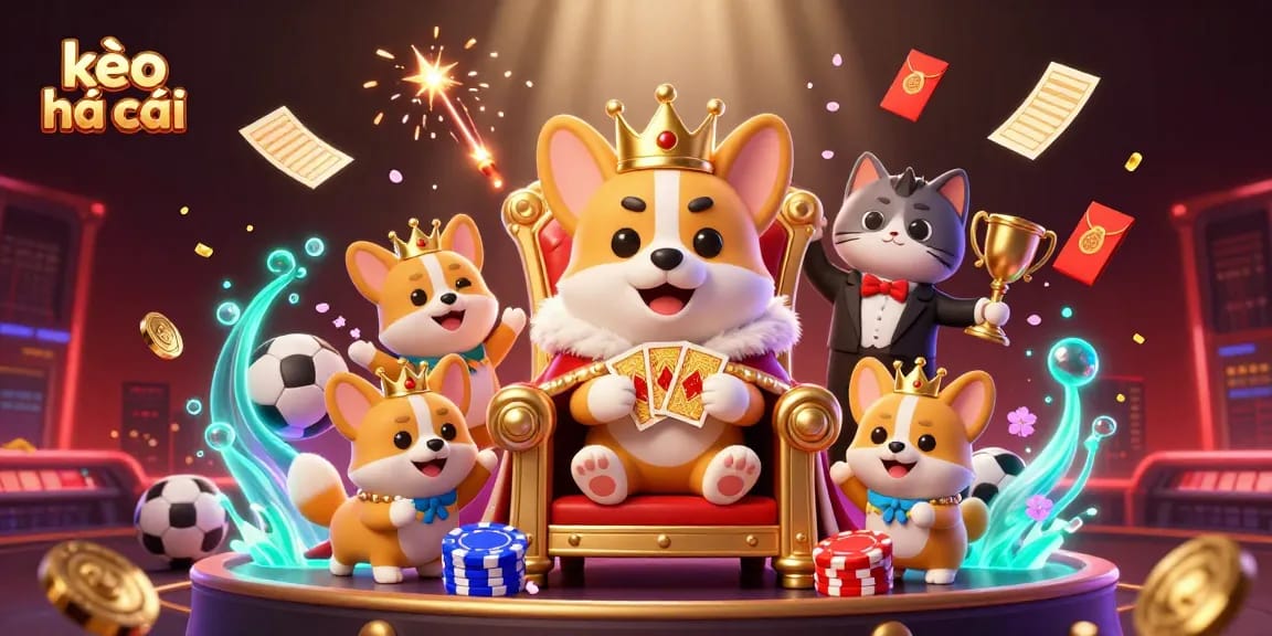 Engage with kèo nhà cái through dynamic sports betting elements in an enchanting scene.