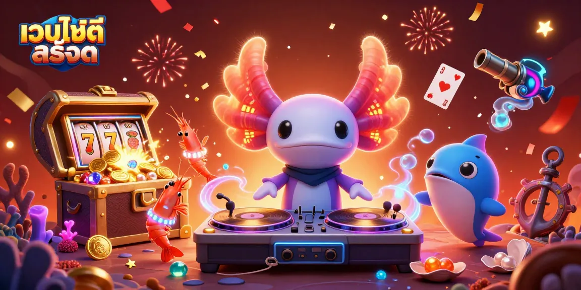 Spin the reels and win big at เว็บไซต์สล็อต with fun gaming elements and vibrant underwater theme.