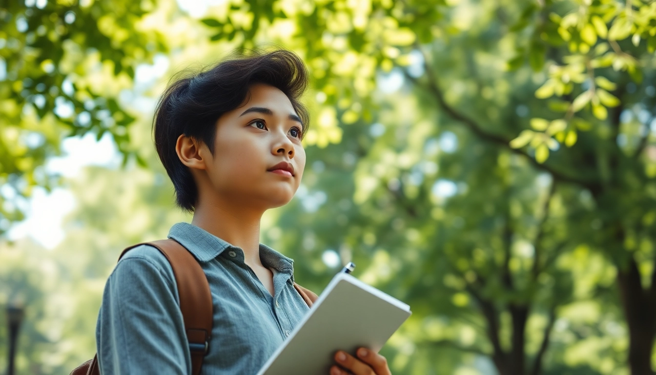 Find my true calling in a serene park, inspiring contemplation about career paths.