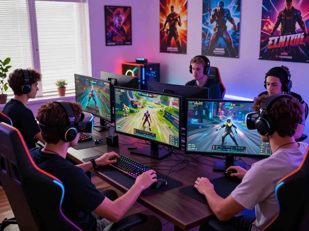 Players enjoying high-stakes gaming on autowin88 platform, featuring vibrant graphics and immersive technology