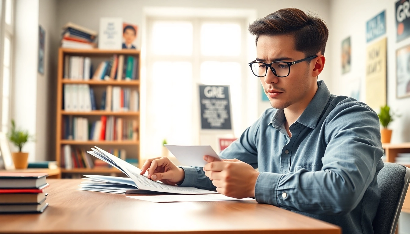 Pay someone to take gre for me with a stressed student studying in a bright room.