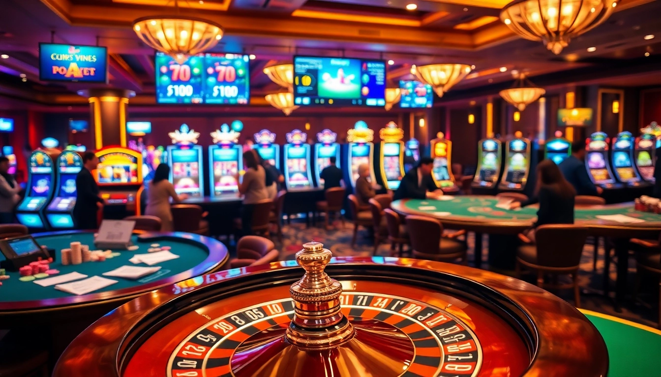 Experience thrilling gameplay at https://m-100cuci.net/ with vibrant casino tables and winning moments.