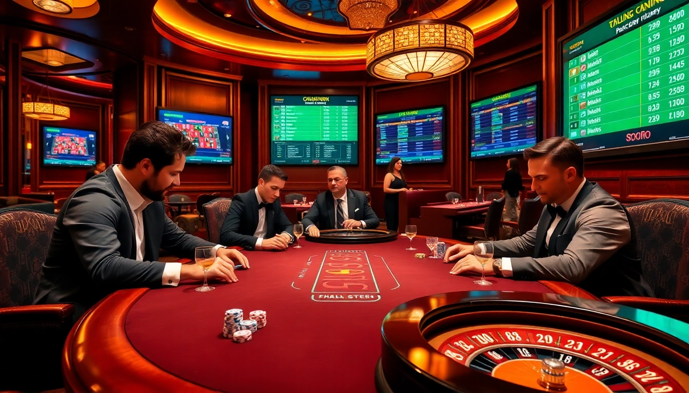 Pemain yang terlibat di meja poker menikmati Datukwin di kasino kelas atas.