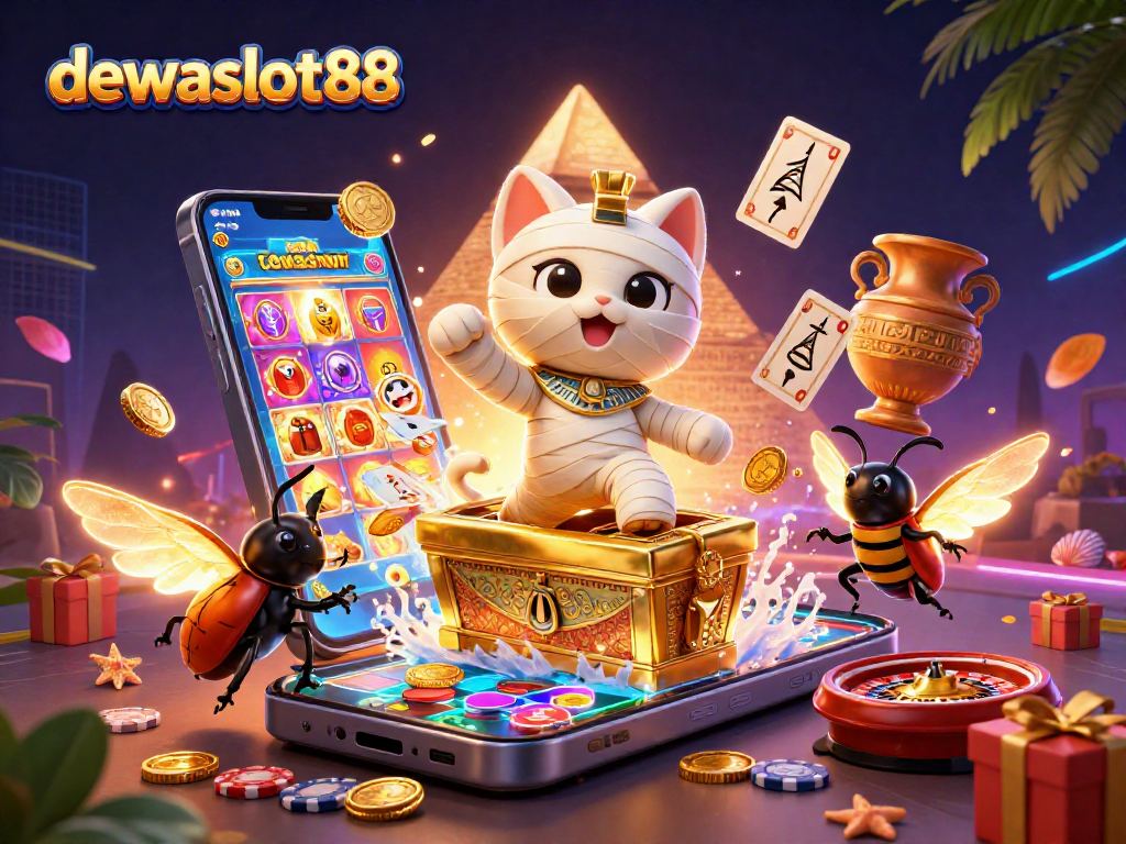 dewaslot88 menghadirkan permainan slot dengan kucing mumi dan alat judi yang memukau.