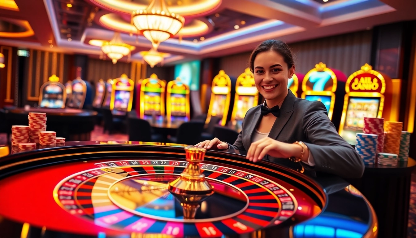 Découvrez l'excitation des casinos en ligne avec des tables de roulette vibrantes et des interfaces de jeu engageantes.