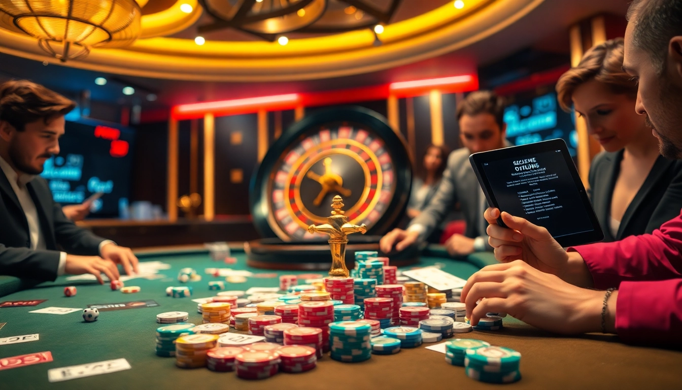 Engaging scene of casino players strategizing at a table, featuring hidden wiki 2026 themes.