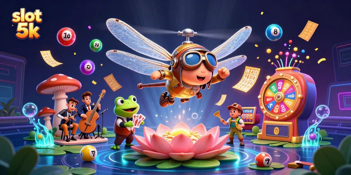 Experience thrilling wins with slot 5k in this vibrant, action-packed casino illustration.