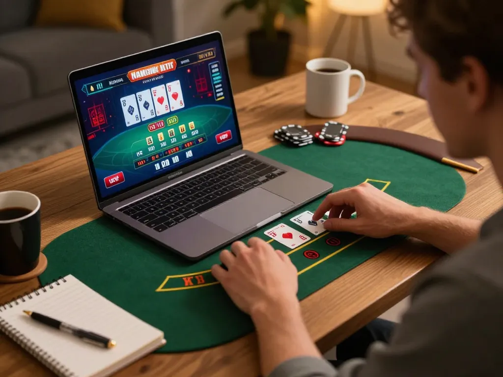 Engaging in online blackjack at https://dola88vn.com/ showcasing vibrant graphics and cozy atmosphere