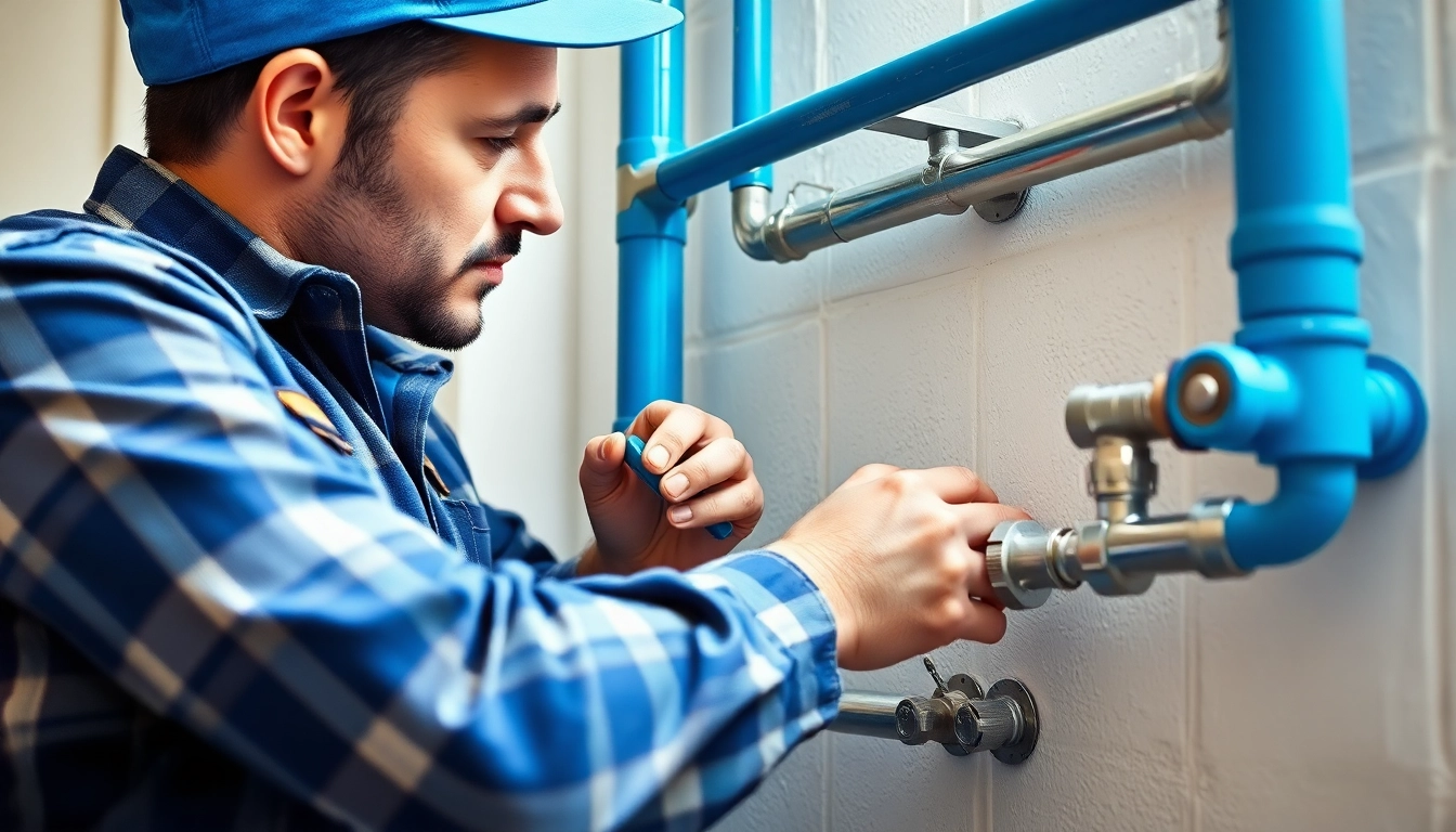 Expert performing whole house repiping services Clearwater FL in a vibrant, professional home environment.