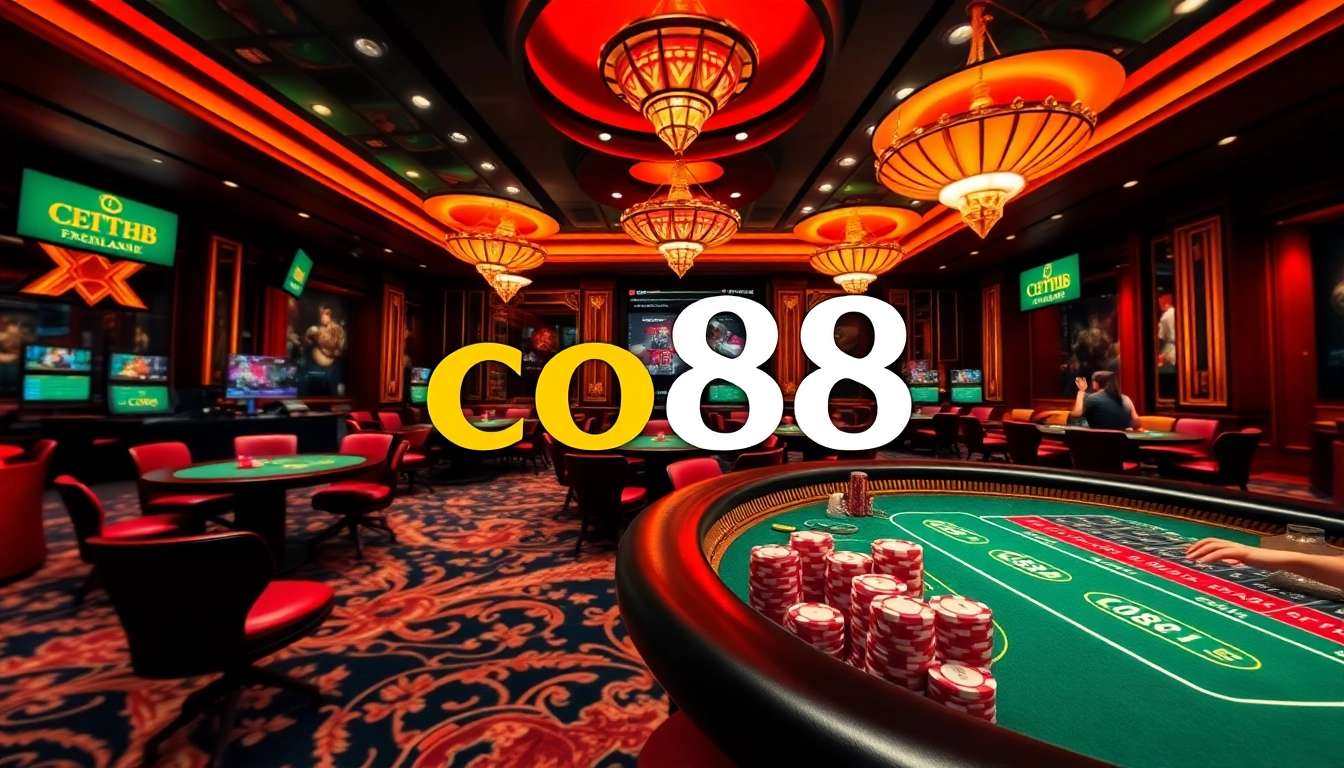 Experience thrilling gameplay at co88 with vibrant casino graphics and engaging elements.