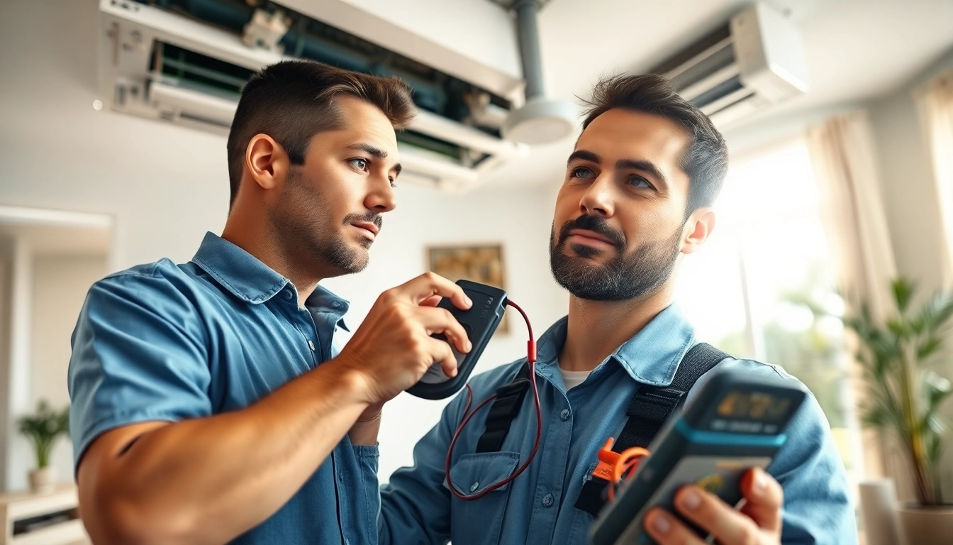 Expert HVAC Repair Tampa technician servicing air conditioning unit with precision tools.