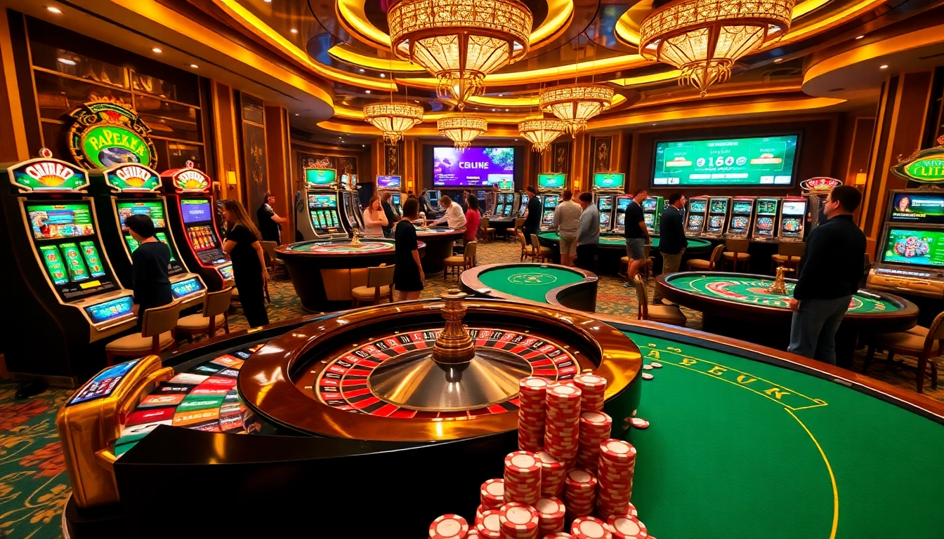 Experience thrilling gameplay at https://lc88m.com/ showcasing roulette, slots, and vibrant poker action.