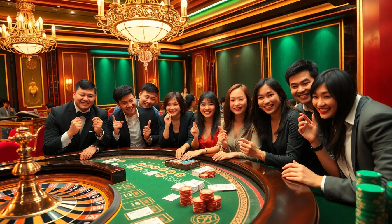 Kết quả xổ số showcased at a luxurious casino table during a lively game