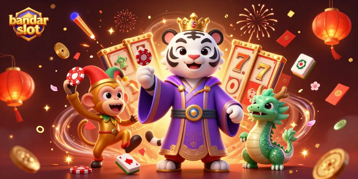 Engage with bandar slot by experiencing thrilling jackpot action amidst vibrant casino-themed visuals.