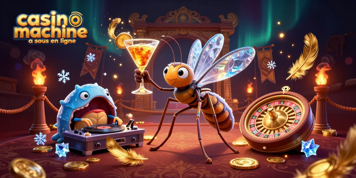 Participez à l'expérience immersive du casino machine à sous en ligne avec des personnages animés et des éléments de jeu captivants.
