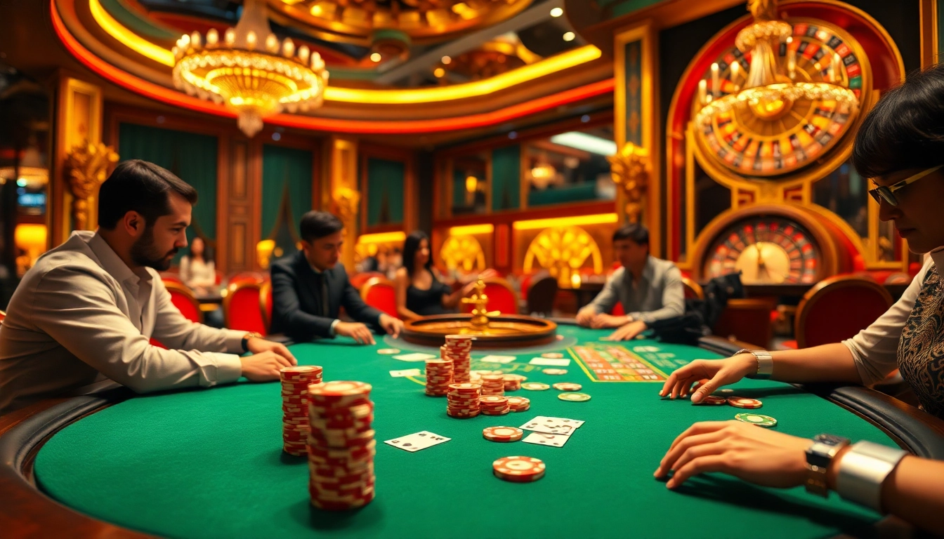 Experience the excitement of high-stakes poker at nk88.luxury, showcasing luxury and professionalism.
