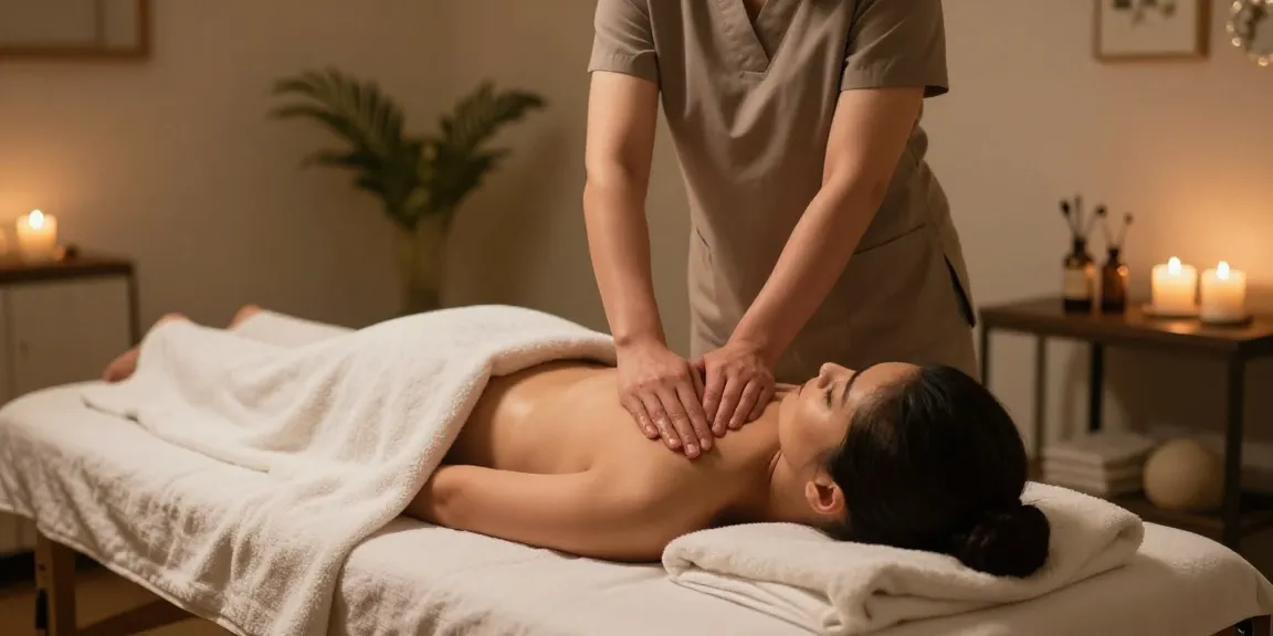 성정동마사지에서 편안한 마사지 테라피 환경을 보여주는 이미지