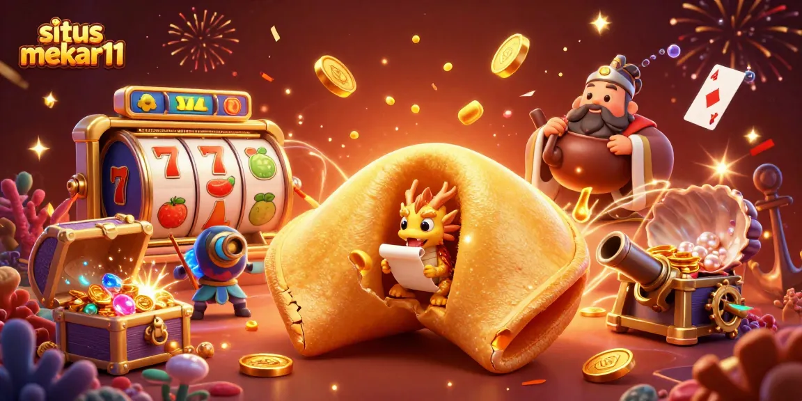 Engage with situs mekar11 as you explore jackpot slots and winning strategies in a vibrant casino-themed scene.