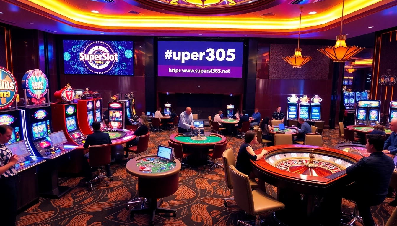 Experience thrilling gameplay at https://www.superslot365.net/ with vibrant slot machines and professional dealers.