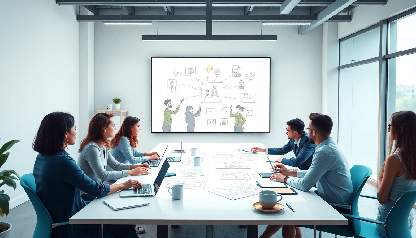 Die Erstellung einer Unternehmensanimation in einem modernen Studio, das Kreativität und Innovation antreibt.