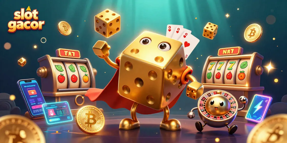 Menangkan slot gacor dengan karakter dadu emas dan simbol jackpot yang mempesona.