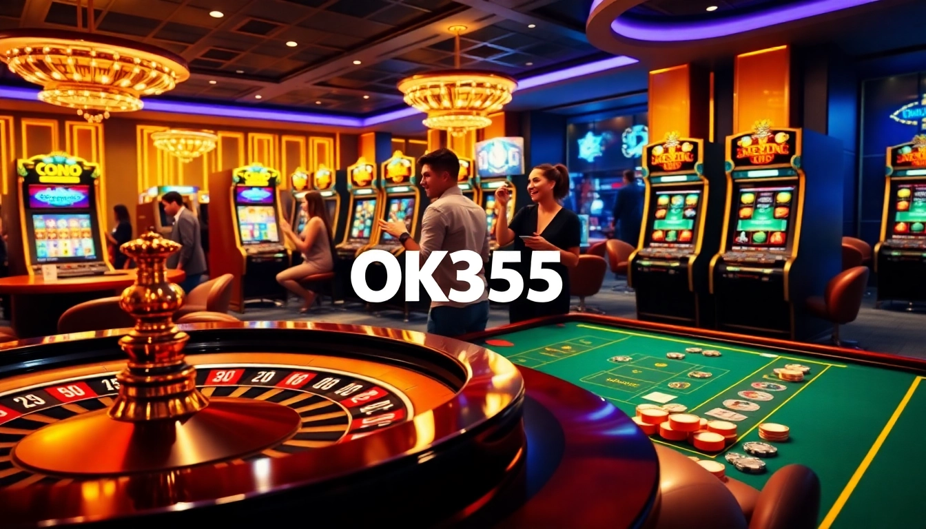 Players enjoying their winning moments on OK365's online casino platform.