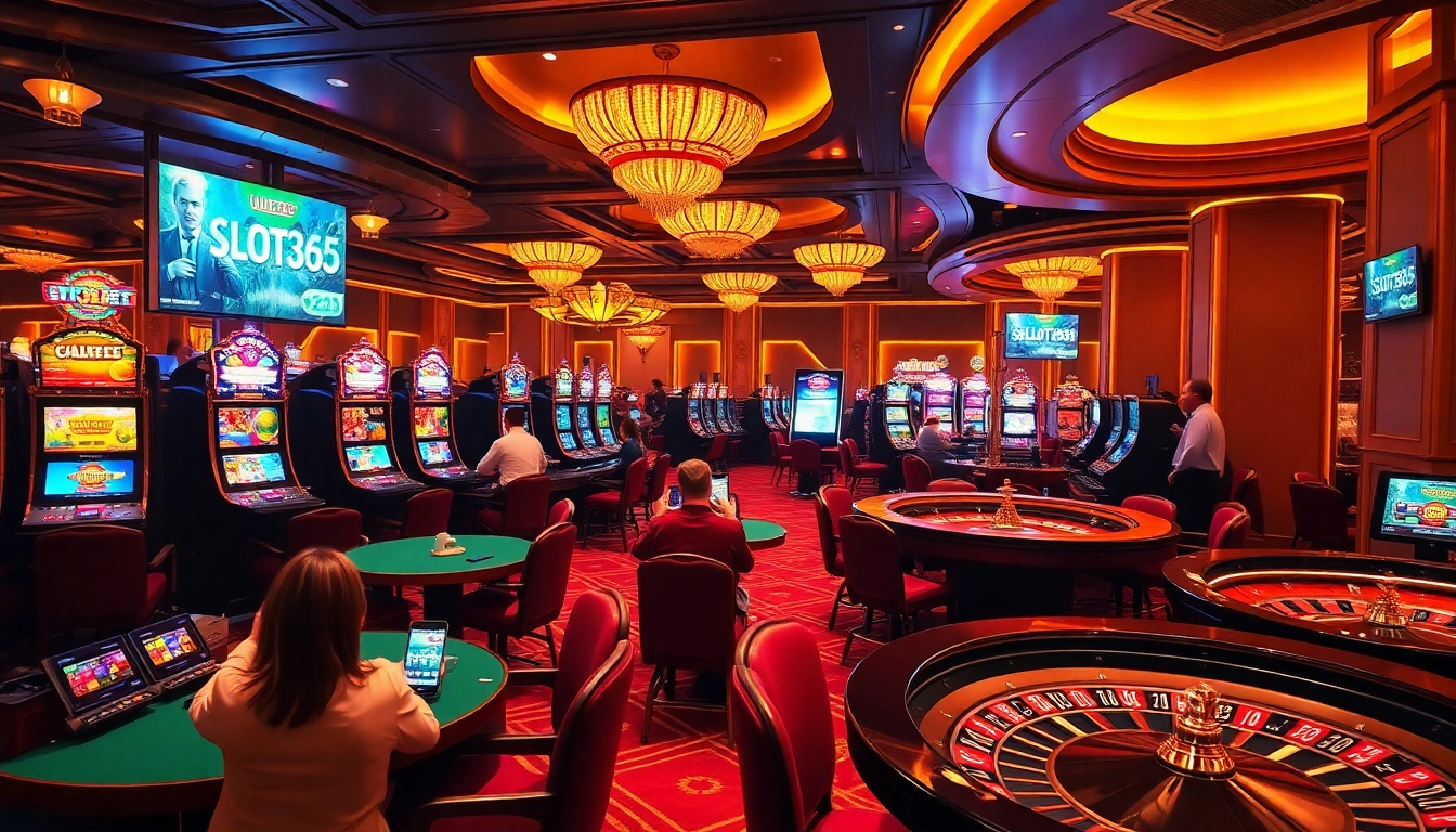 Experience the excitement of SLOT365 games with immersive online casino visuals.