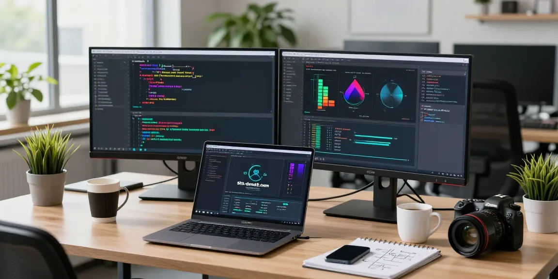 Software engineer analyzing security protocols for shs-dome5.com in a modern office.