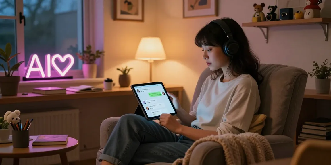 Immersive scene of NSFW AI chat interactions showcasing a cozy home office setting.