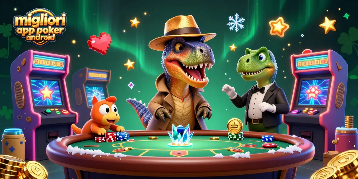 Migliori app poker android: velociraptor al tavolo da poker, stegosaurus di sorveglianza e compy rubacontante, ambiente di gioco vivace e dettagliato