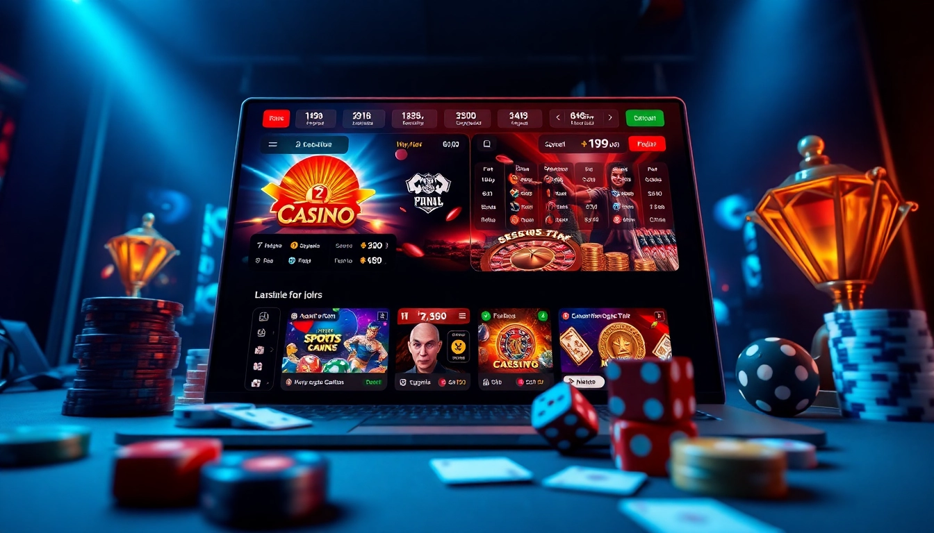 Interactive online interface of casino games and sports betting at https://69vn.day/, showcasing vibrant colors and user-friendly design.