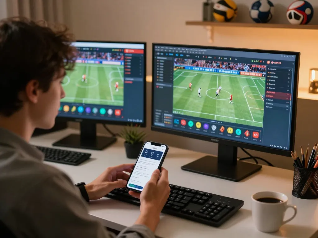 BK8 player enjoys live sports betting with multiple screens and a smartphone app.