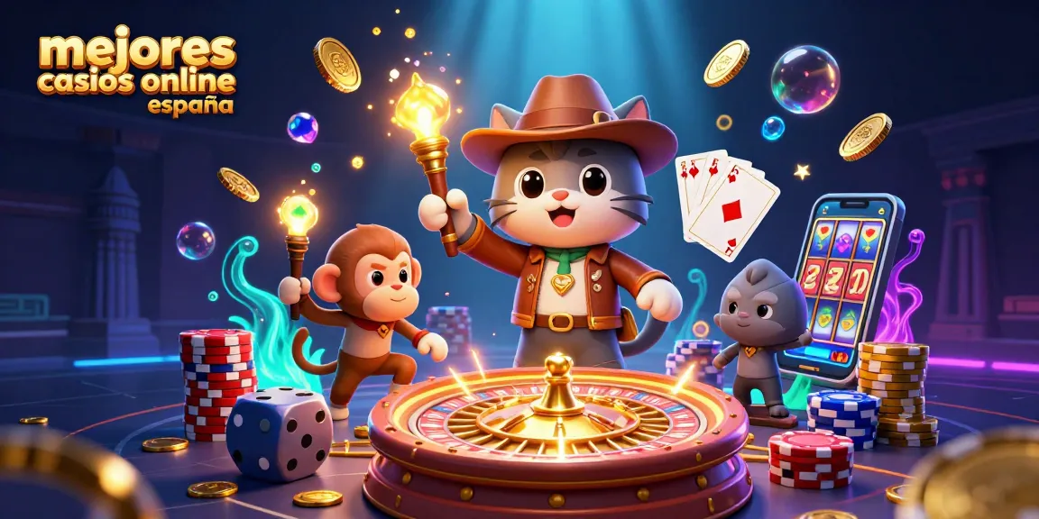 Explora los mejores casinos online en España mientras descubres artefactos de juego y símbolos de fortuna.