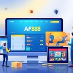 AF88 online betting platform interface showcasing exciting user engagement with vibrant design.