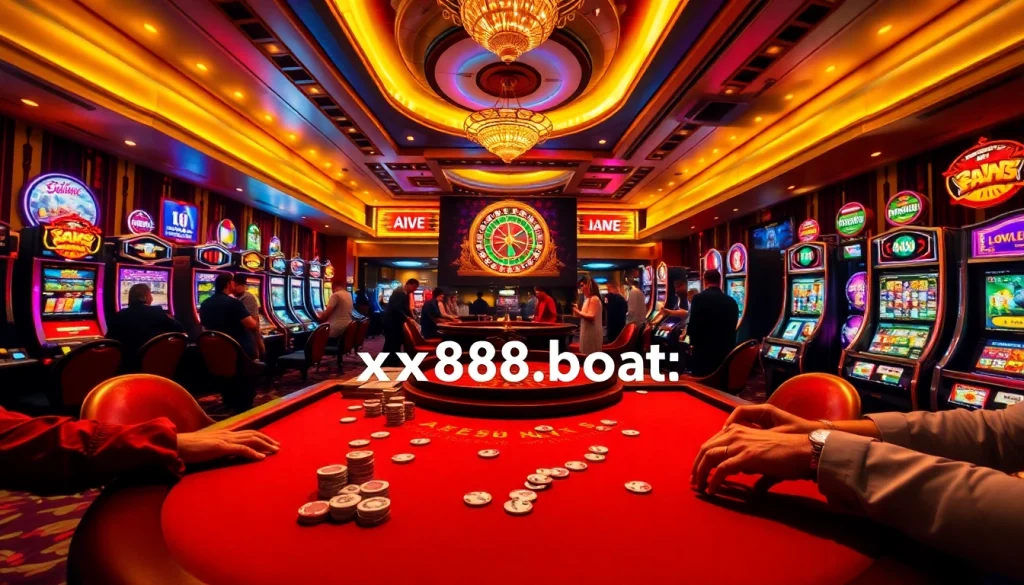 Experience the thrill at the casino with https://xx88.boats/, showcasing players at the poker table.