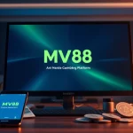Experience the MV88 online gambling platform interface, showcasing secure USDT transactions and user-friendly design.