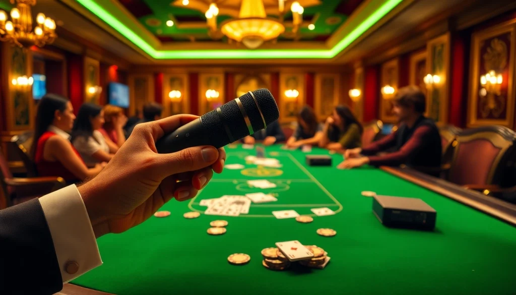 Gaming excitement captured with MV88 quality microphone at an upscale casino.