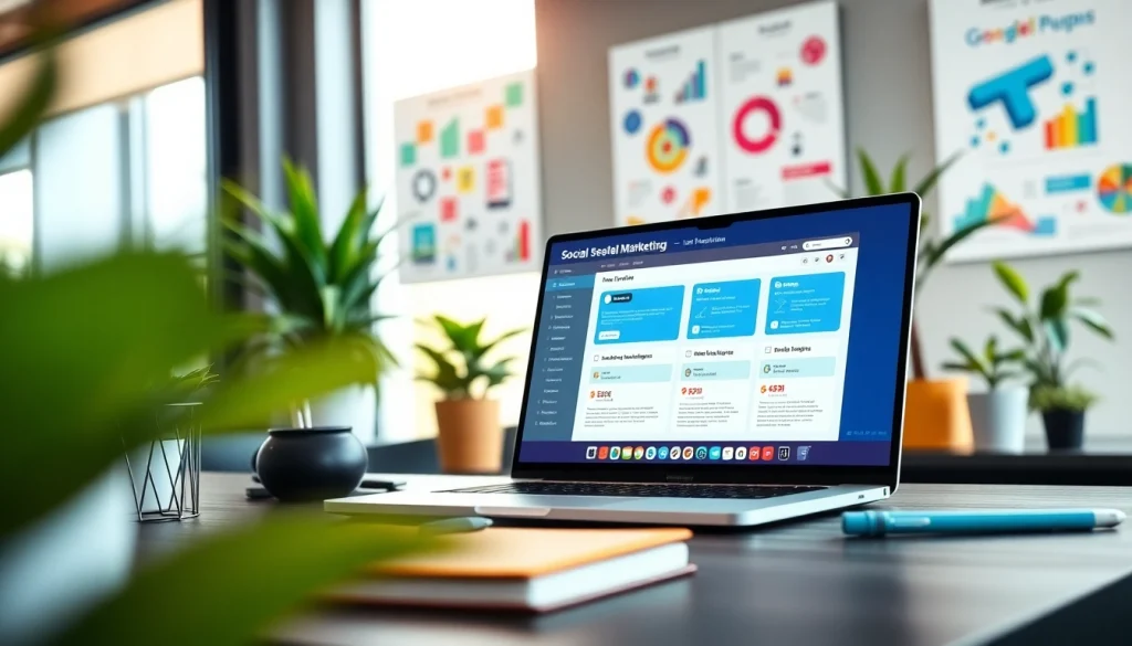 Explore the features of an effective smm reseller panel displayed on a modern laptop.