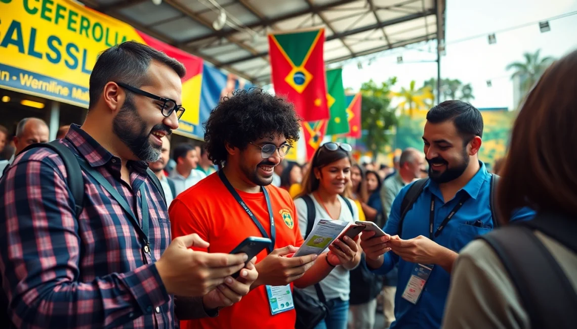 Discover top choices among best sportsbooks Brazil with active bettors in a lively setting.