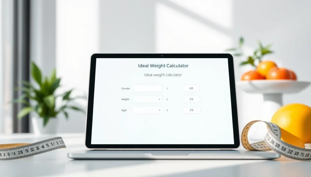 Calculate your ideal weight calculator values and track your health goals effectively.