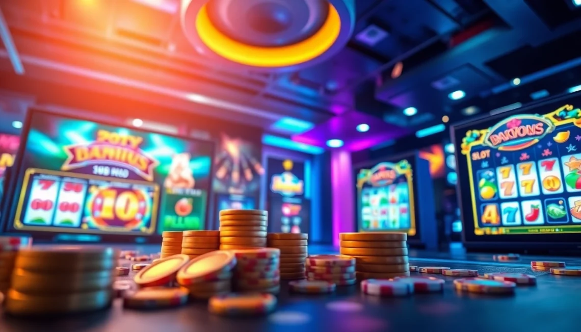 Engaging visual of Kode4d slot online gaming platform highlighting vibrant slots and dynamic interface.