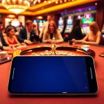 Experience the excitement of rr88 com with vibrant casino visuals showcasing roulette, poker chips, and slots.