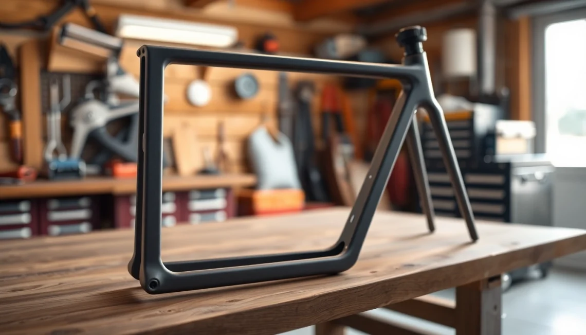 Showcase of pf940v2 frame kit on a workbench highlighting design elements.