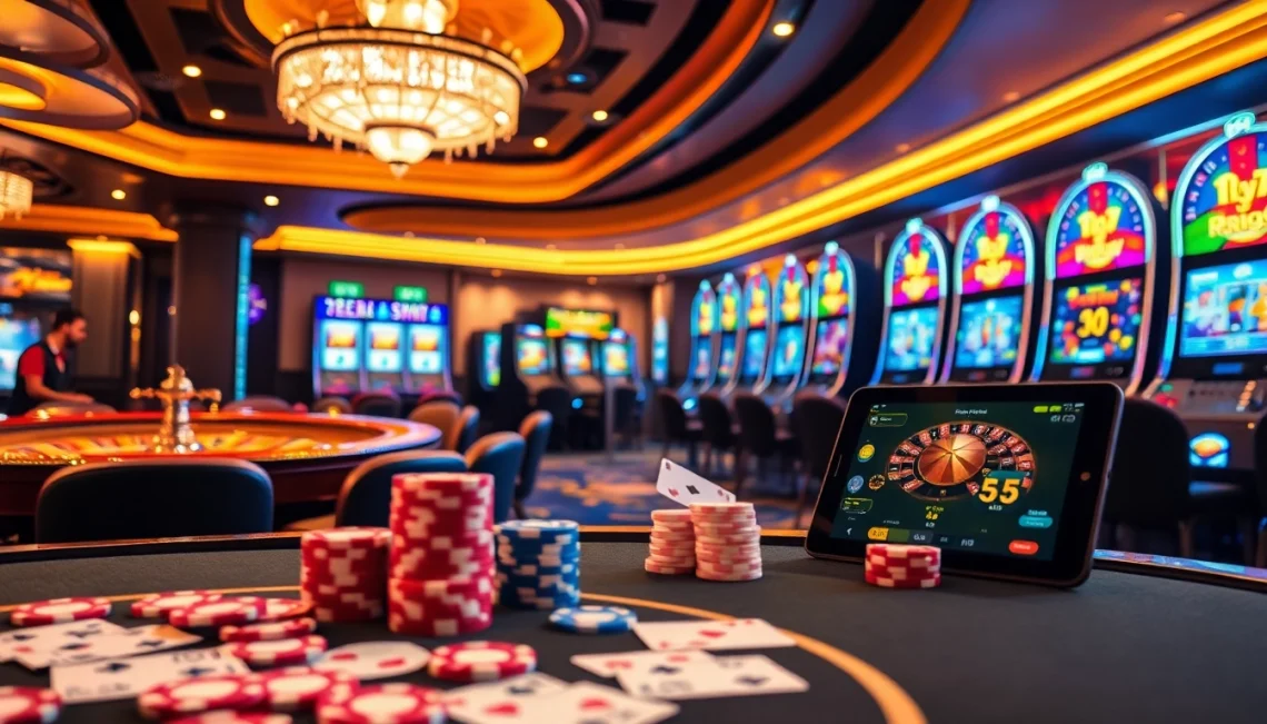 Experience the excitement of winning at 12bet with vibrant casino tables and lively players.
