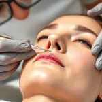 Experience a Dermaplane Facial, showcasing a skilled aesthetician performing a rejuvenating treatment.