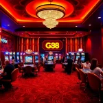 GG 88 casino environment showcasing vibrant gaming tables and players enjoying online gambling experiences.